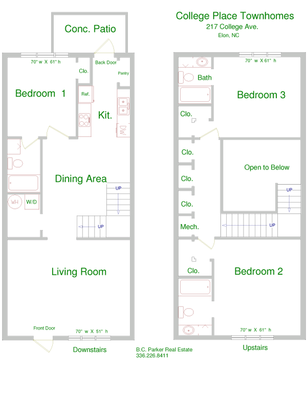 College Place Floor Plan